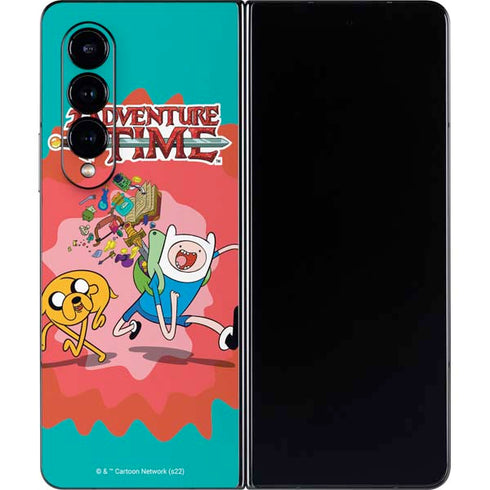 Adult Swim Adventure Time Jake and Finn Galaxy Z Fold4 5G Skin